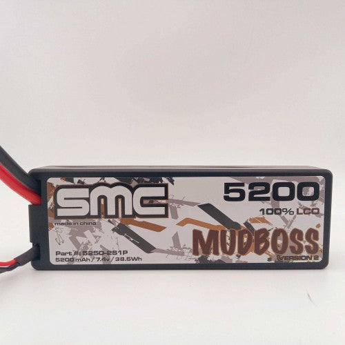 SMC 5200mAh 50C 2cell 7.4v "Mudboss" - Plug Options